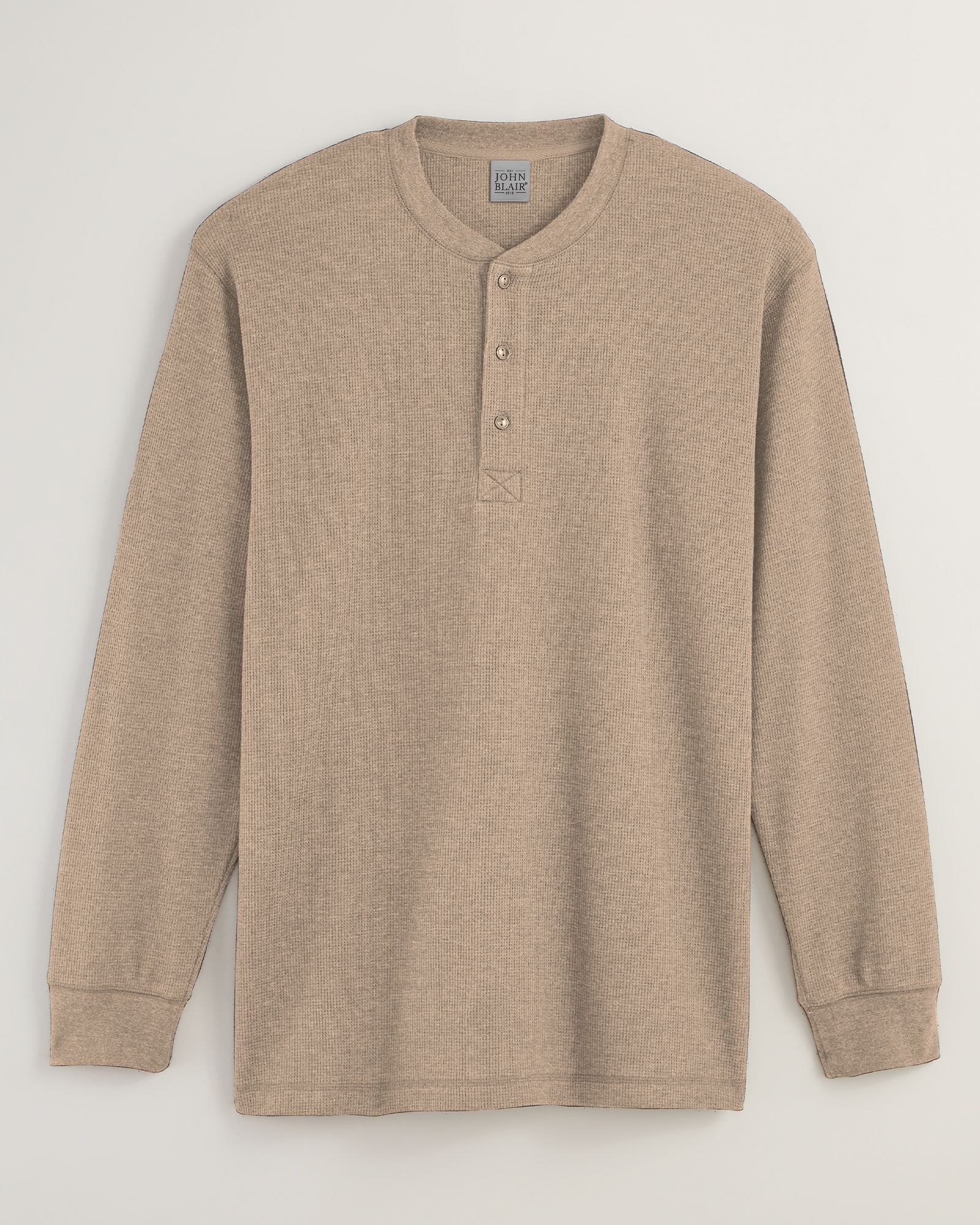 John Blair Waffle-Knit Henley