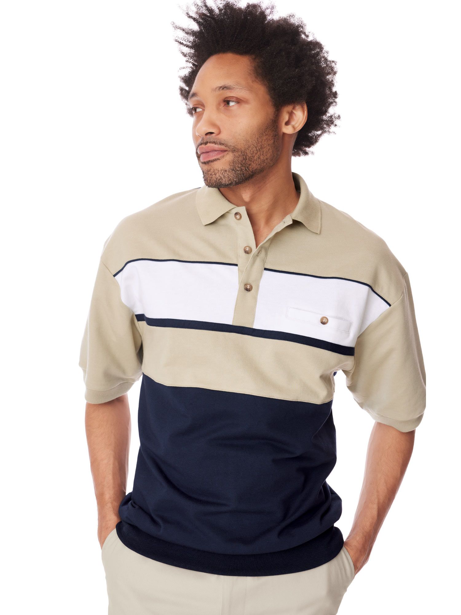 Palmland® Chest Stripe Polo