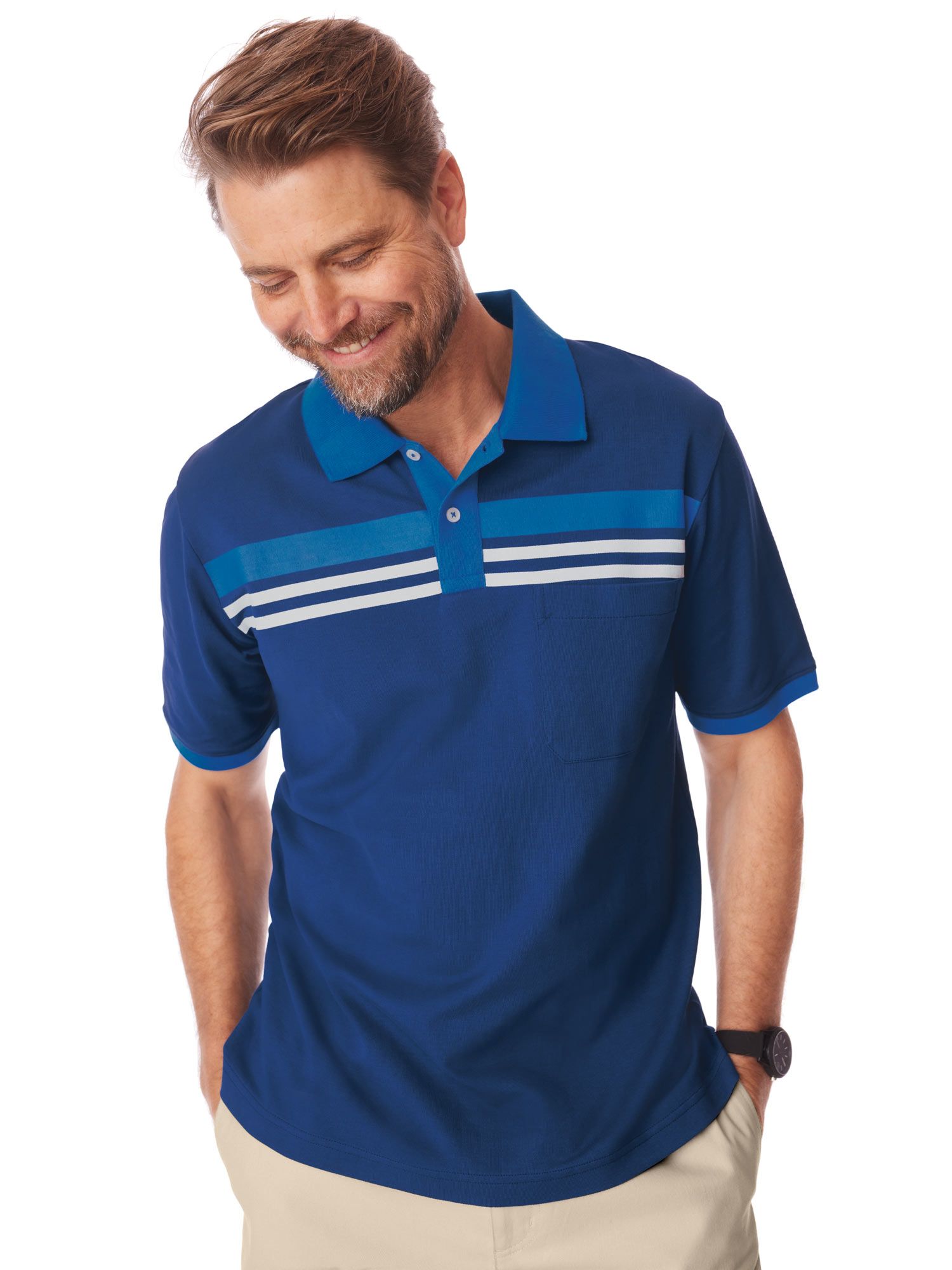 Scandia Woods Chest-Stripe Polo