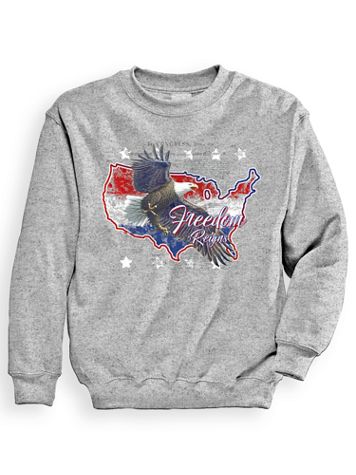 Signature Graphic Sweatshirt - Eagle America - Image 1 of 3