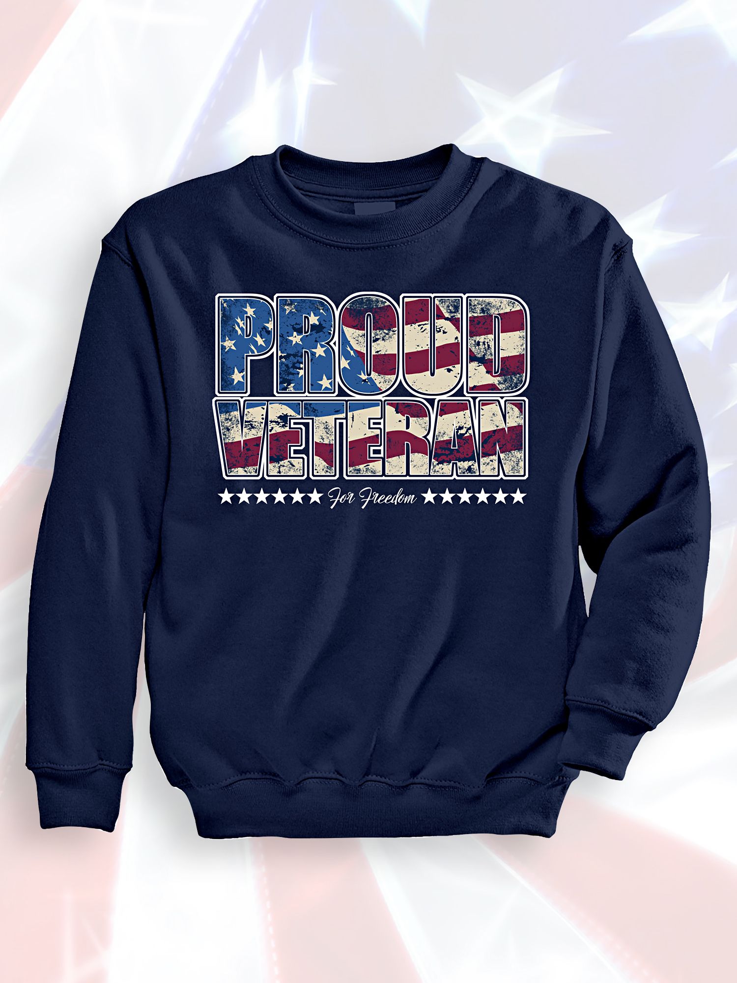 Signature Graphic Sweatshirt - Proud Veteran