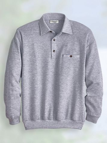 Palmland® Long-Sleeve Quilted Polo - Image 1 of 9