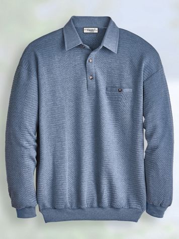Palmland® Long-Sleeve Quilted Polo - Blair