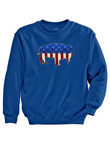 Signature Graphic Sweatshirt - American Bison - Image 1 of 5