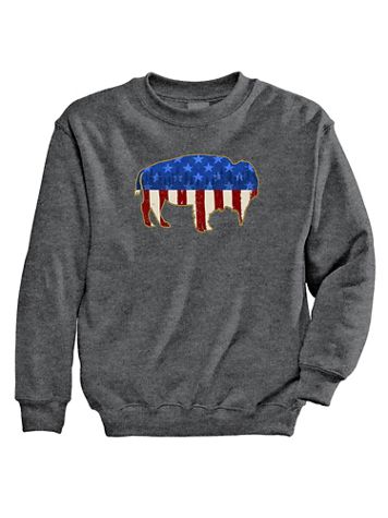 Signature Graphic Sweatshirt - American Bison - Image 3 of 5
