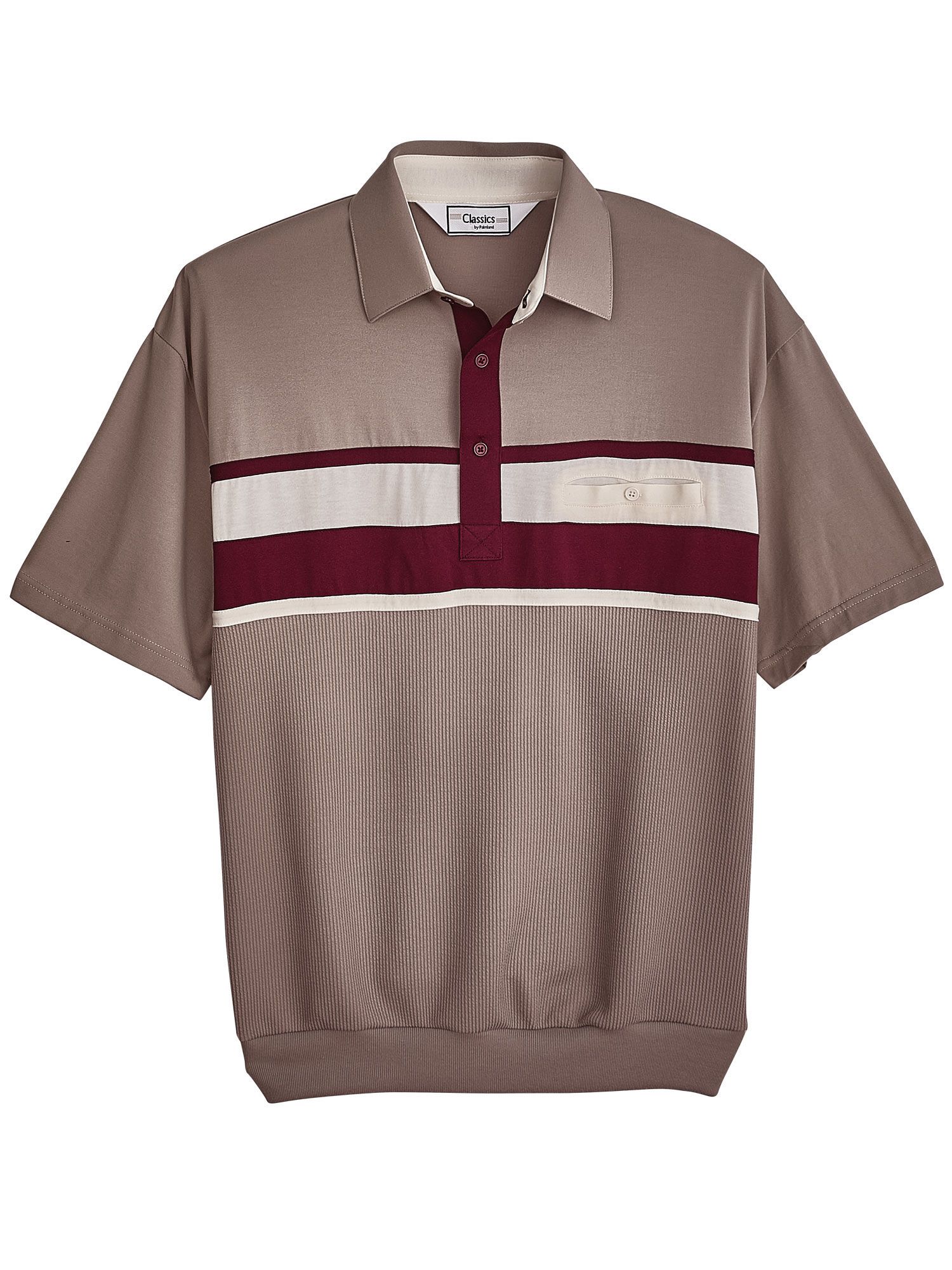 Palmland® Short-Sleeve Horizontal Polo