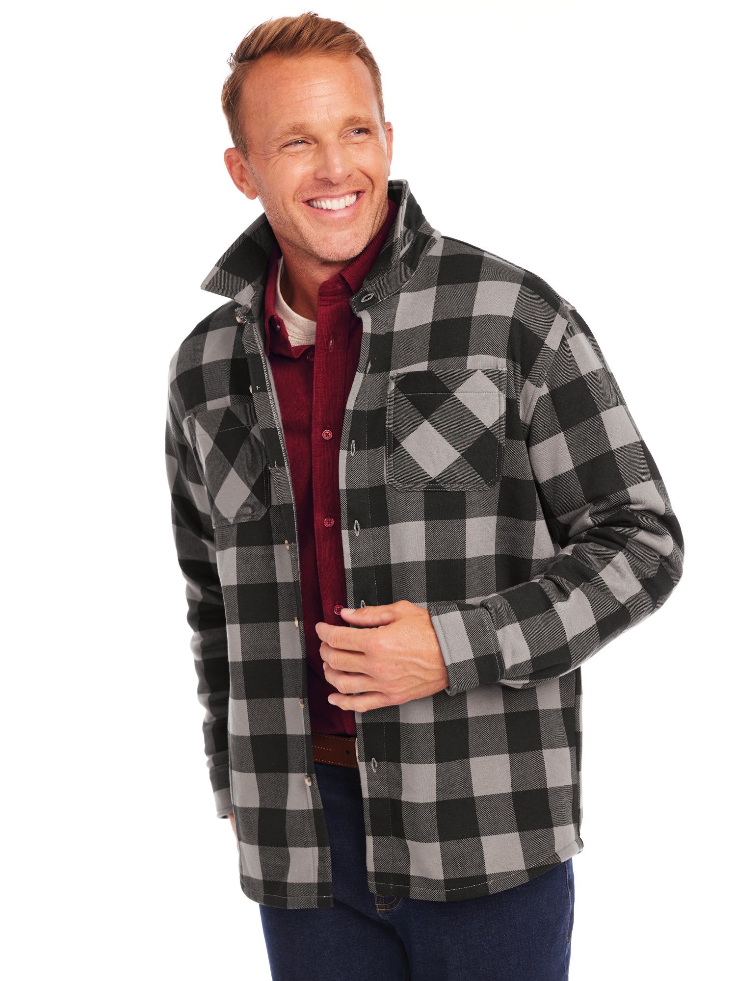 John Blair® Long-Sleeve Fleece Overshirt