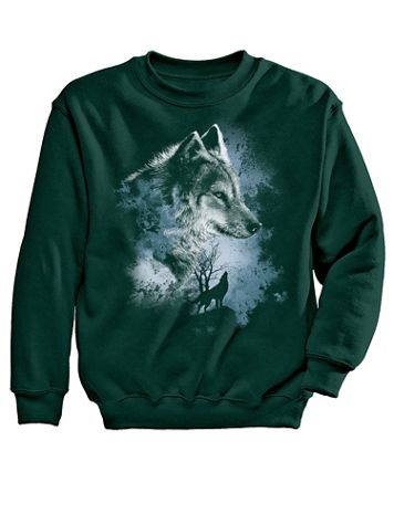 Gray Wolf Graphic Sweatshirt - Image 2 of 3
