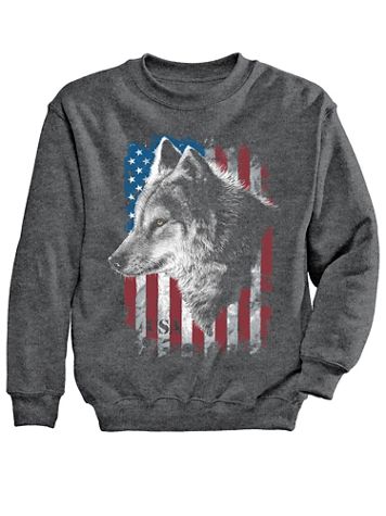 USA Wolf Graphic Sweatshirt - Image 3 of 4