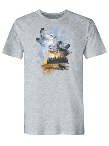 Wolf Landscape Graphic Tee - Image 2 of 2