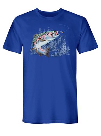 Trout Fishing Graphic Tee - Image 2 of 2