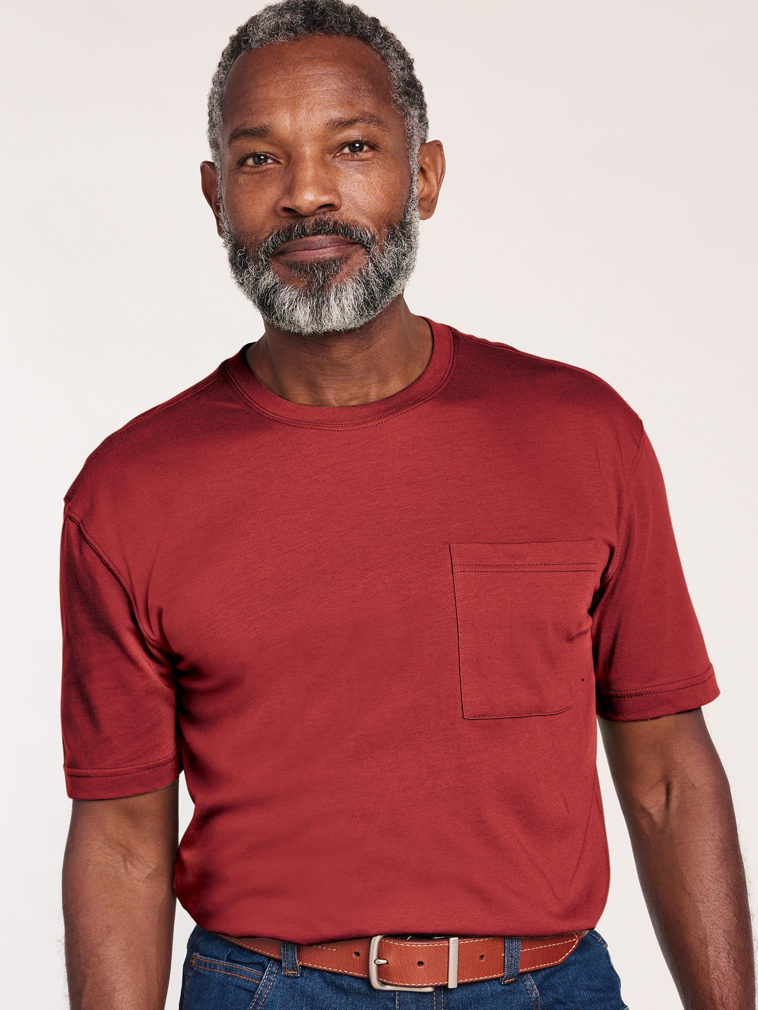 John Blair Classics Short-Sleeve Crewneck Pocket Tee