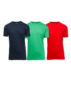 Galaxy By Harvic Men's Crew Neck T-Shirt - 3 Pack