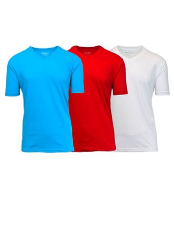 Galaxy By Harvic Men's Short Sleeve V-Neck T-Shirt - 3 Pack - Image 1 of 25