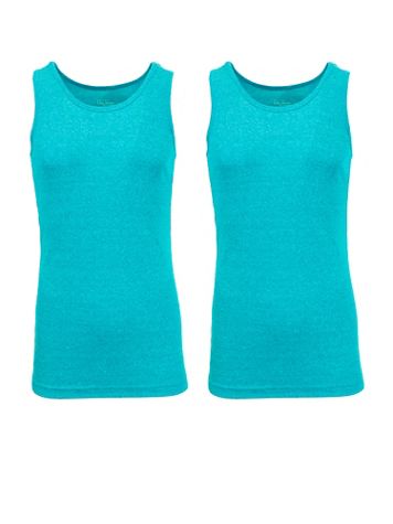 Galaxy By Harvic Men’s Famous Heavyweight Ribbed Tank Top - 2 Pack - Image 1 of 8