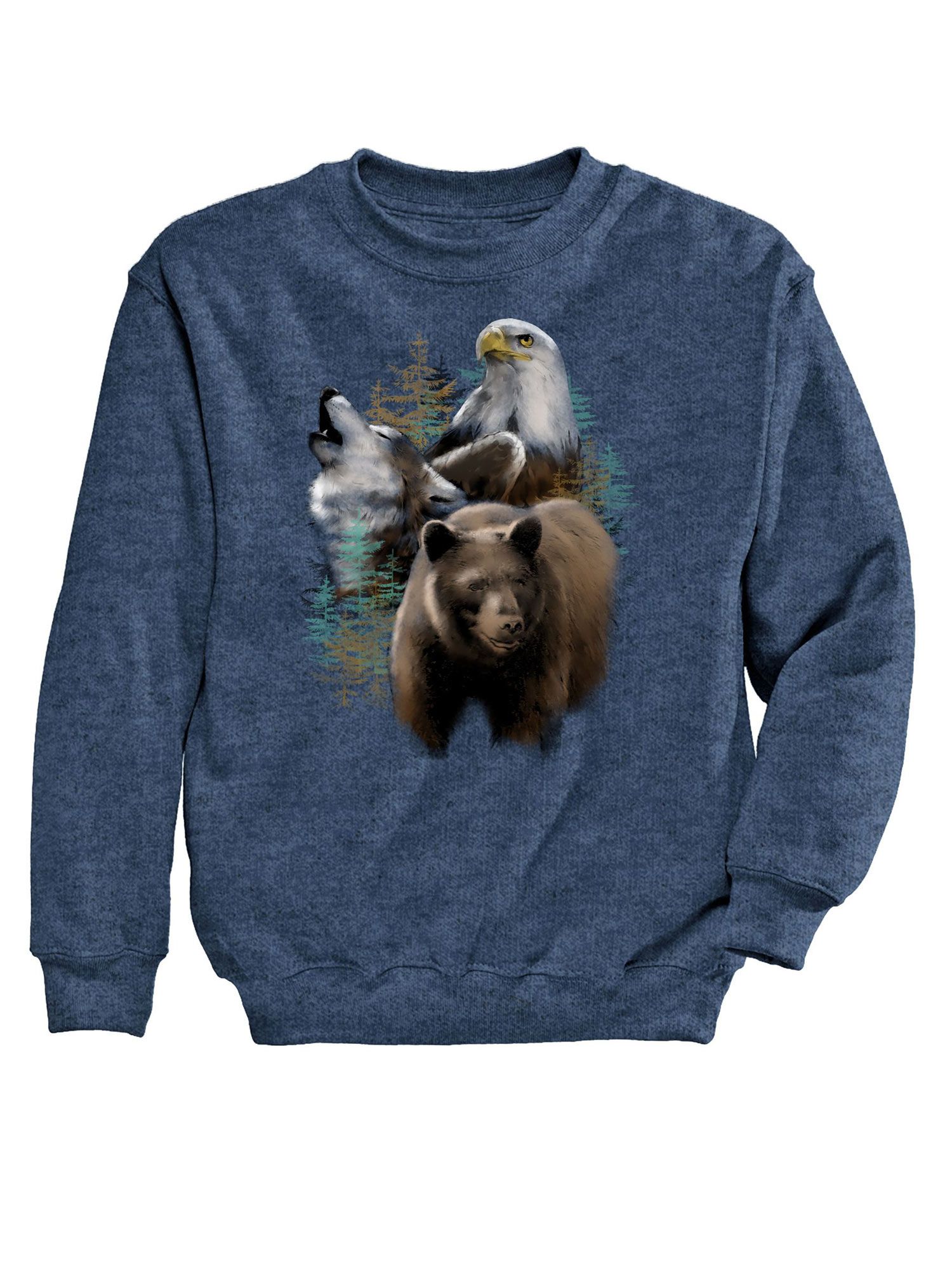 Majestic Wildlife Graphic Sweatshirt