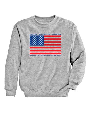 USA Flag Graphic Sweatshirt - Image 2 of 2