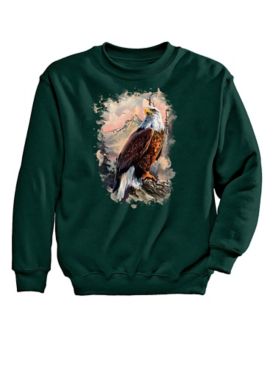 Eagle on Branch Graphic Sweatshirt