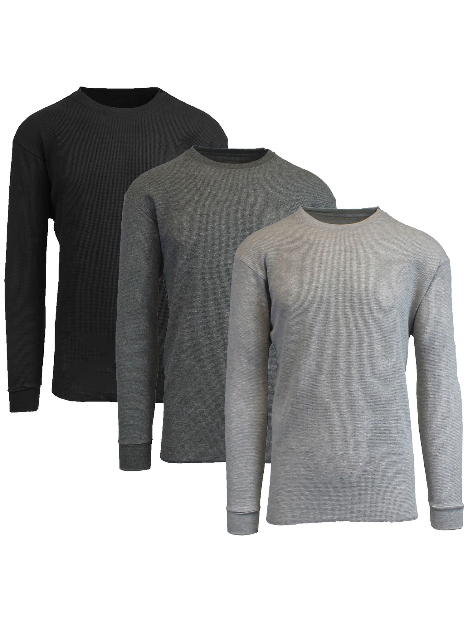 Galaxy By Harvic Long Sleeve Thermal Shirts (3-Pack)