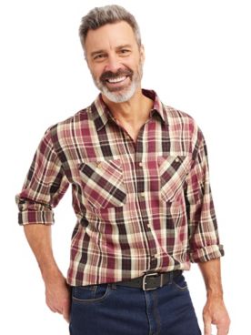 John Blair Classic Flannel Shirt
