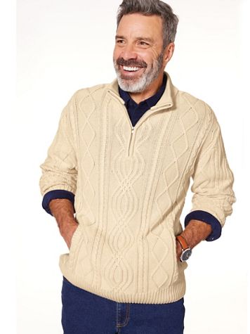 John Blair Quarter-Zip Fisherman Sweater - Image 1 of 4