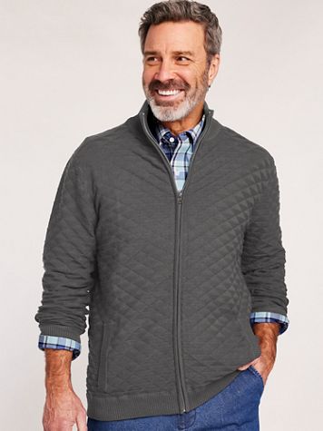 John Blair® Zip-Front Cardigan Sweater - Image 1 of 3