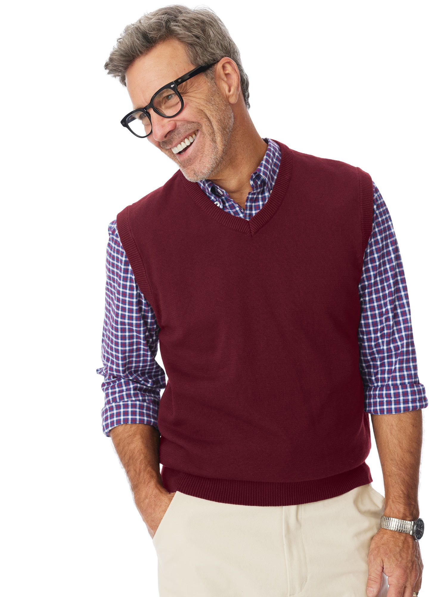 Marquis Signature Solid V-Neck Vest