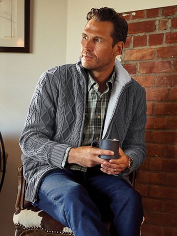 John Blair Lined Fisherman Sweater - Image 1 of 4