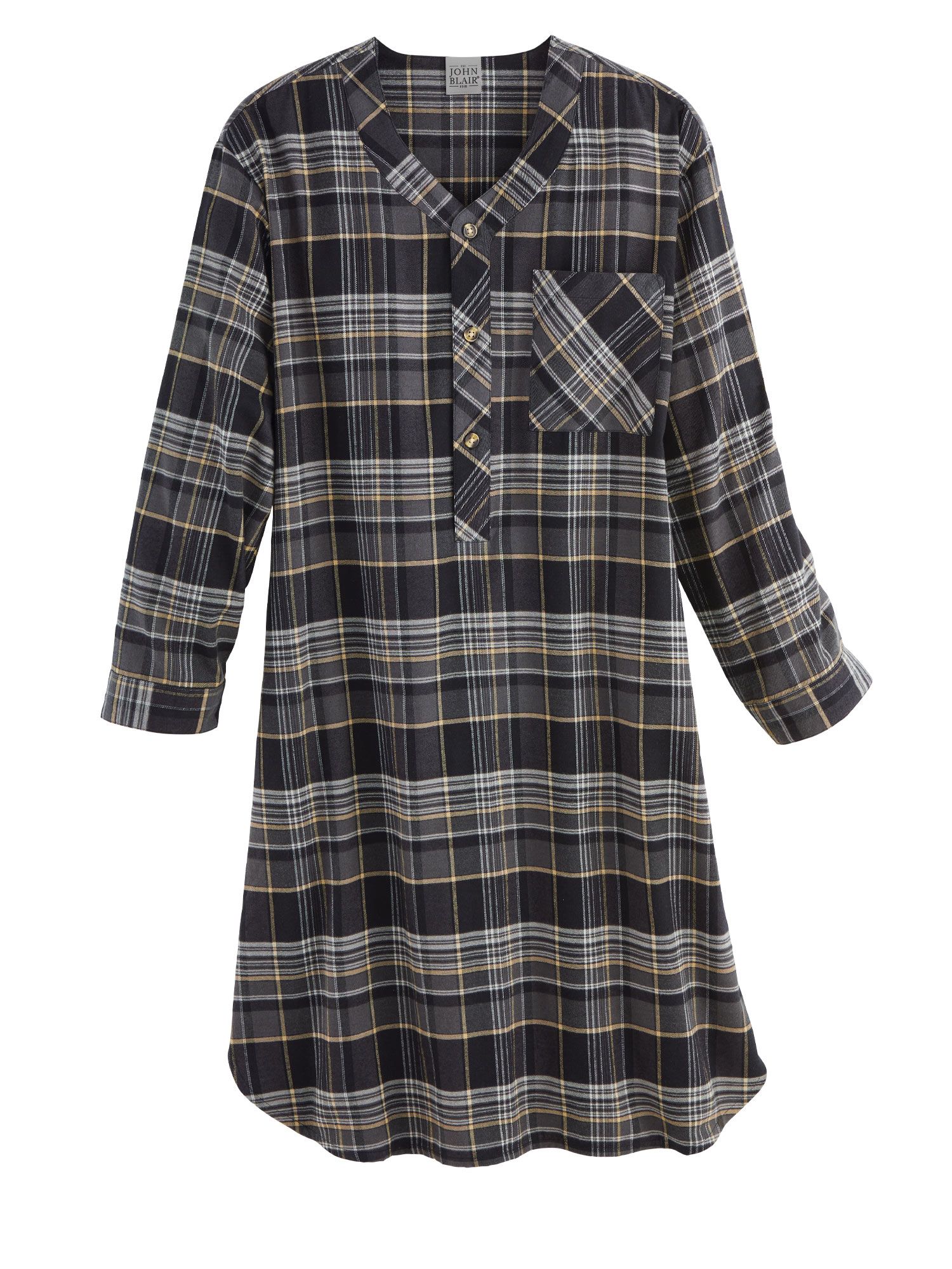 John Blair Flannel Nightshirt
