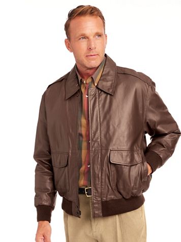 John Blair Aviator Leather Jacket - Image 1 of 4