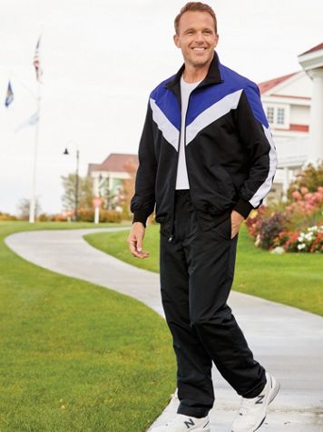 John Blair® Tricolor Microfiber Jog Suit - Image 2 of 2