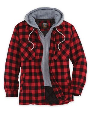 hooded flannel jacket