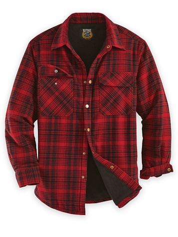 Snap-Front Flannel Shirt Jacket - Image 1 of 1