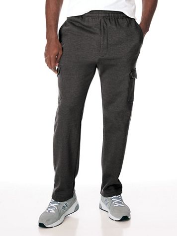 John Blair Supreme Fleece Cargo Sweatpants - Blair