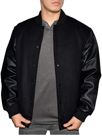 Victory Varsity Jacket with Genuine Leather Sleeves - Image 1 of 2