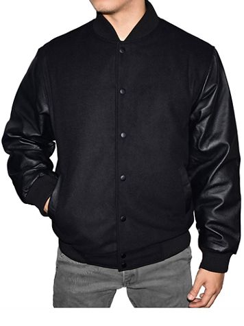 Victory Varsity Jacket with Genuine Leather Sleeves - Image 3 of 3