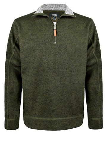 Victory Men's Med-weight Heather Fleece Pullover - Image 1 of 3