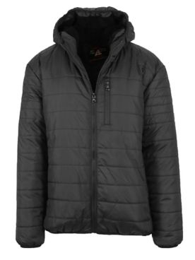 Spire By Galaxy Sherpa-Lined Hooded Puffer Jacket 