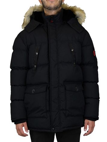 Spire By Galaxy Heavyweight Parka Jacket With Detachable Hood  - Image 1 of 7