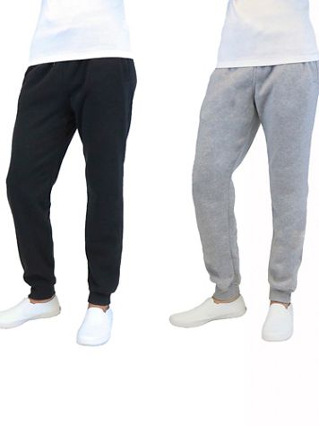 Galaxy by Harvic Fleece-Lined Jogger Sweatpants-2 Pack - Image 1 of 17