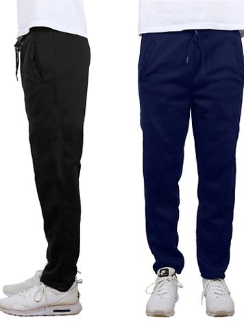 Galaxy By Harvic Open Bottom Fleece Sweatpants- 2 Pack - Image 1 of 8