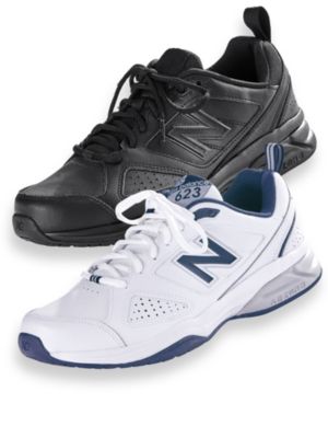 leather cross trainers