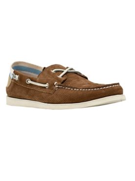 Frogg Toggs Beach Haven Handsewn Leather Boat Shoes