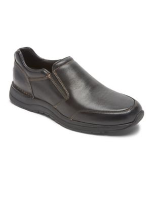 Rockport Men's Edge Hill Double Gore Slip-On Shoe, Black 7 M Medium