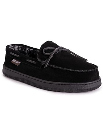 Muk Luks Paul Printed Berber Suede Moccasin Slipper - Image 1 of 5