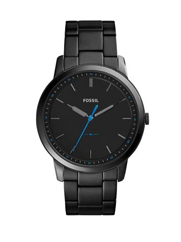 Fossil Minimalist Black Ion-Plated Watch, Black Dial - Image 2 of 2
