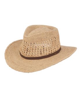 Scala Puerto Hand Crochted Raffia Hat