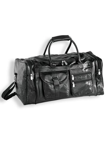 Genuine Patchwork Leather Duffel Bag - Blair
