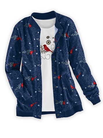 Print Fleece Jacket - Image 1 of 3