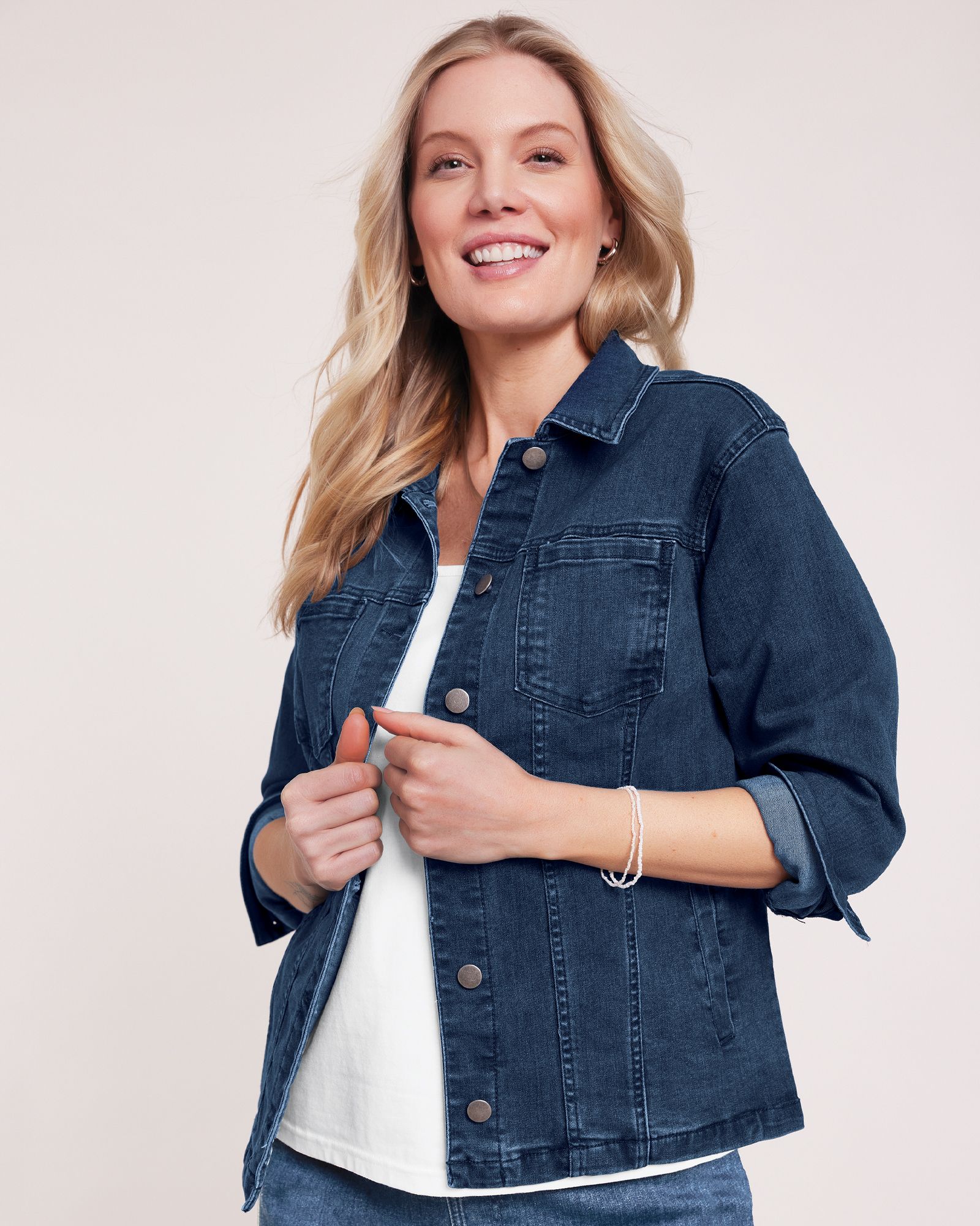 DenimEase Stretch Denim Jacket